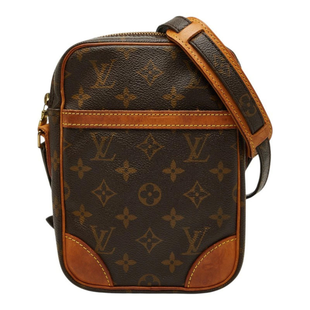 Louis Vuitton Monogram Danube Crossbody Bag Brown Leather